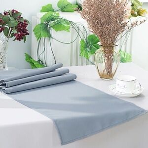 Dusty Blue Table Runners - Polyester 13x108 - Set of 5